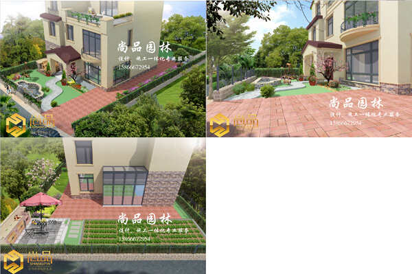 公司案例：碧桂園高檔別墅區(qū)庭院設計施工