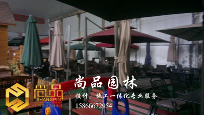 加工車間展示：防腐木制品及室外家具