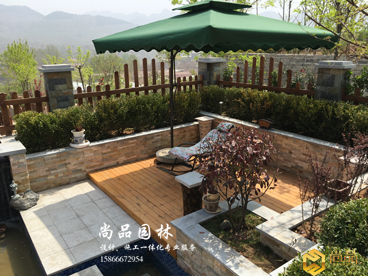 濟(jì)南桃花源別墅區(qū)樣板庭院完工實(shí)景